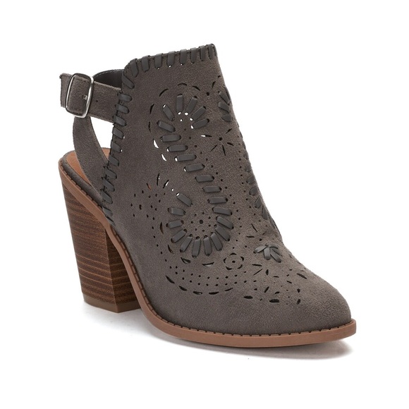Sugar Shoes - New Sugar Realness Perforated Cut Out Bootie